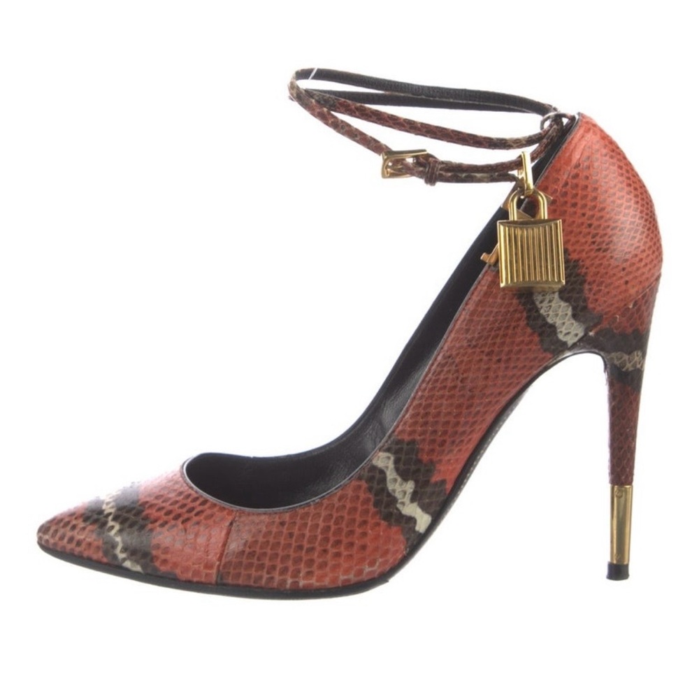 Tom Ford Snakeskin Stiletto Heels
